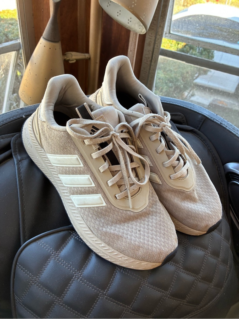 adidas Men's Neutral Beige Athletic Running Shoes